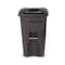 Toter Toter 64 Gal. Trash Can Brownstone with Quiet Wheels and Lid ANA64 - alternate 2